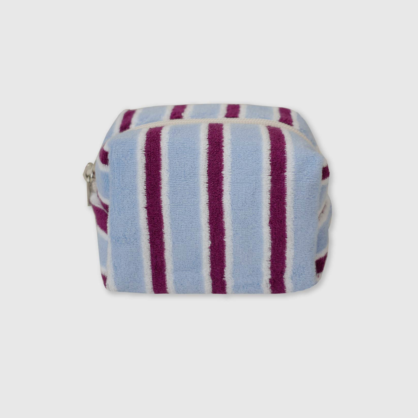 |unfold| Stripe Terry Pouch (Purple Blue)