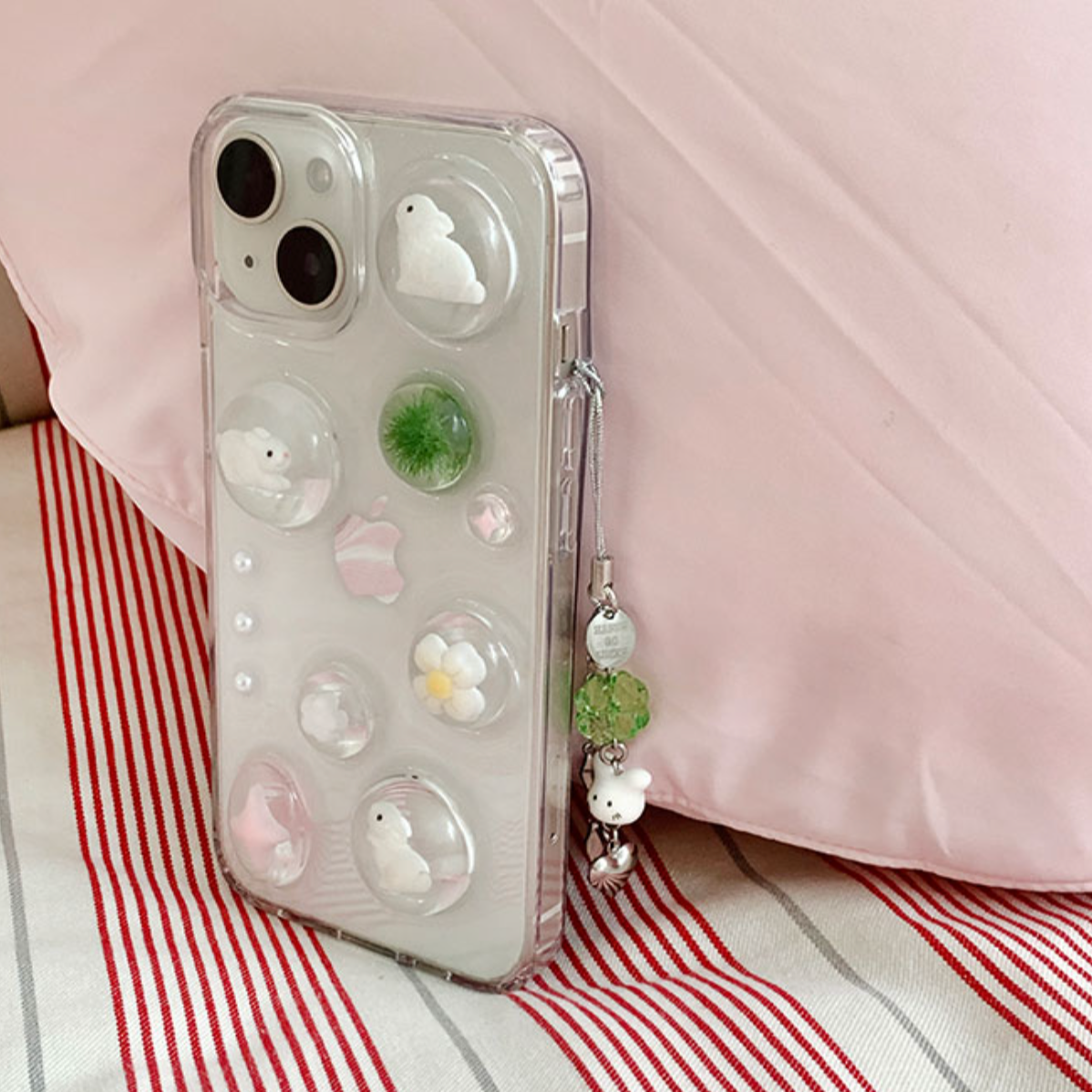 |Happy Go Lucky| Bunnies Resin Phone Case