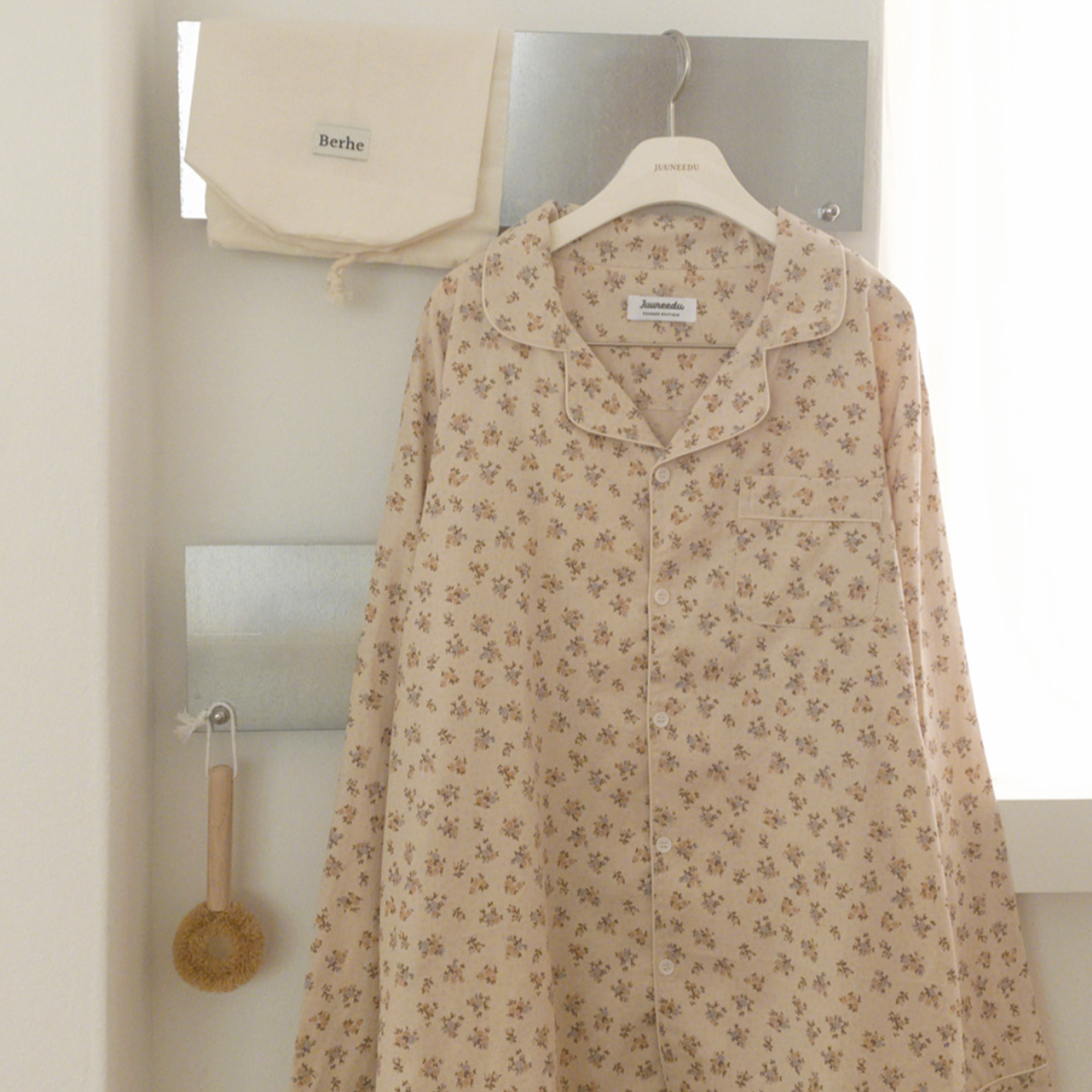 |Juuneedu| Jeu Autumn Flower Couple Pajamas Set