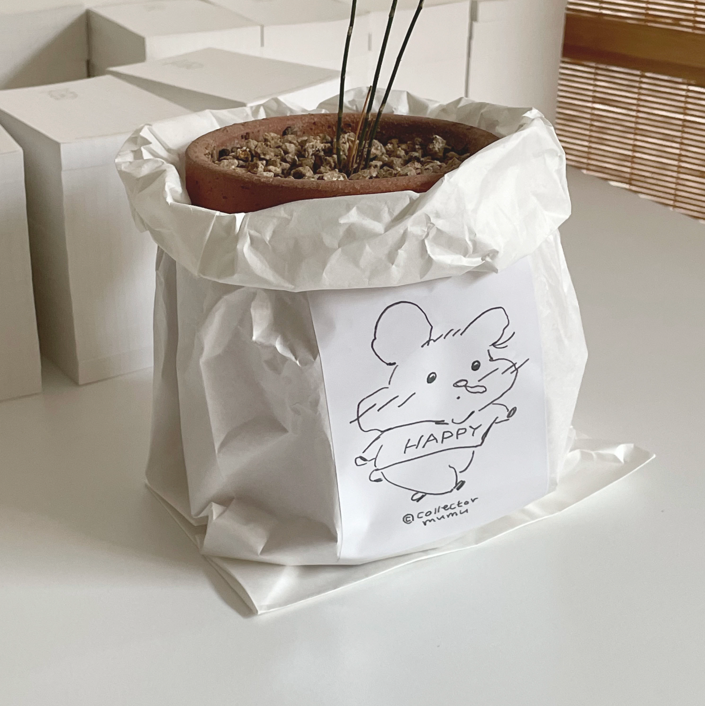 |collector mumu| 총총 햄찌 Paper Sticker (3ea)