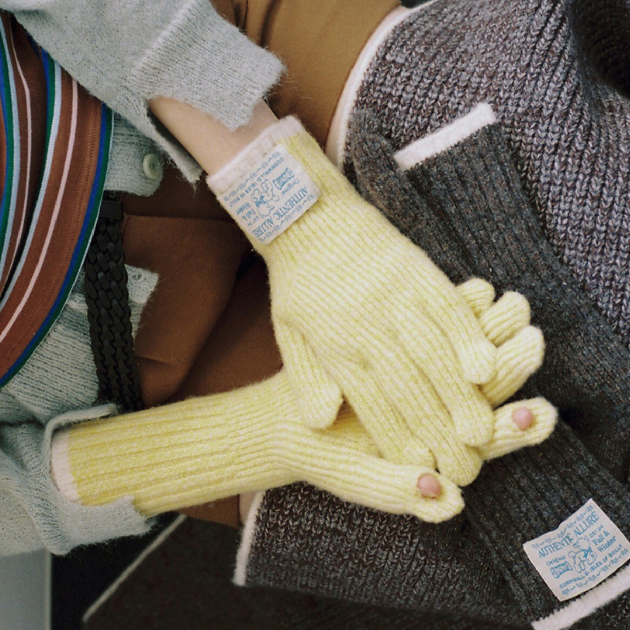 |Rockfish Weatherwear| WOOLY TWOTONE LONG GLOVES