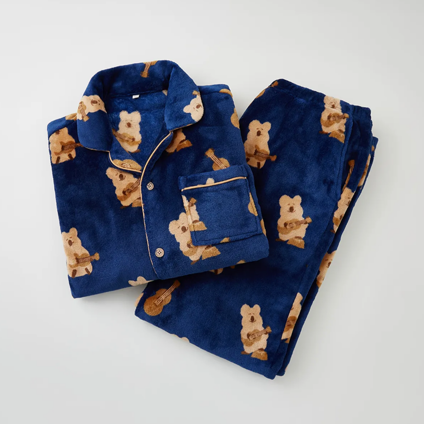 |SPAO X Dinotaeng| Sleeping Pyjama Set (Navy)