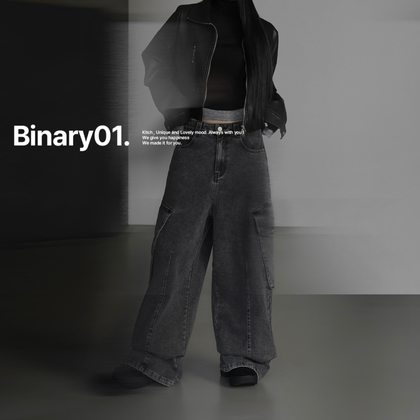 |BINARY01| |MADE| Report Bizo Cargo Denim Pants