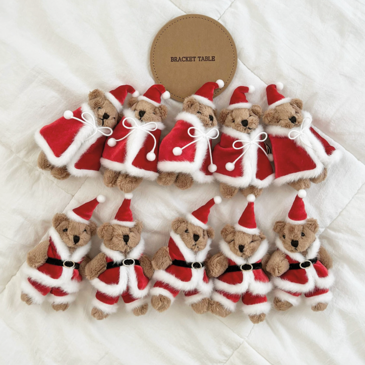 |Bracket Table| Santa Bear Keyring