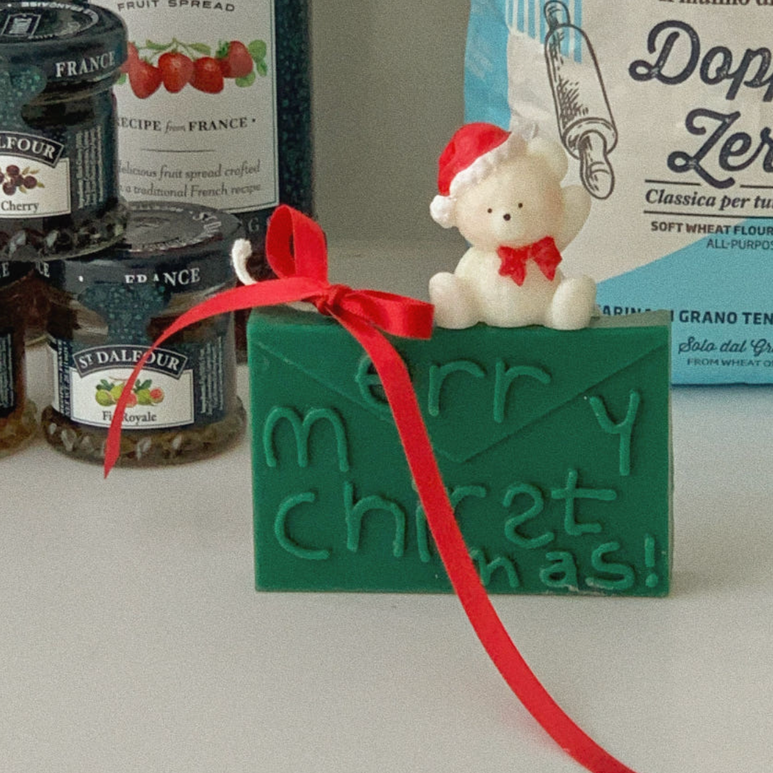 |S_Log| Merry Christmas Bear Gift Set