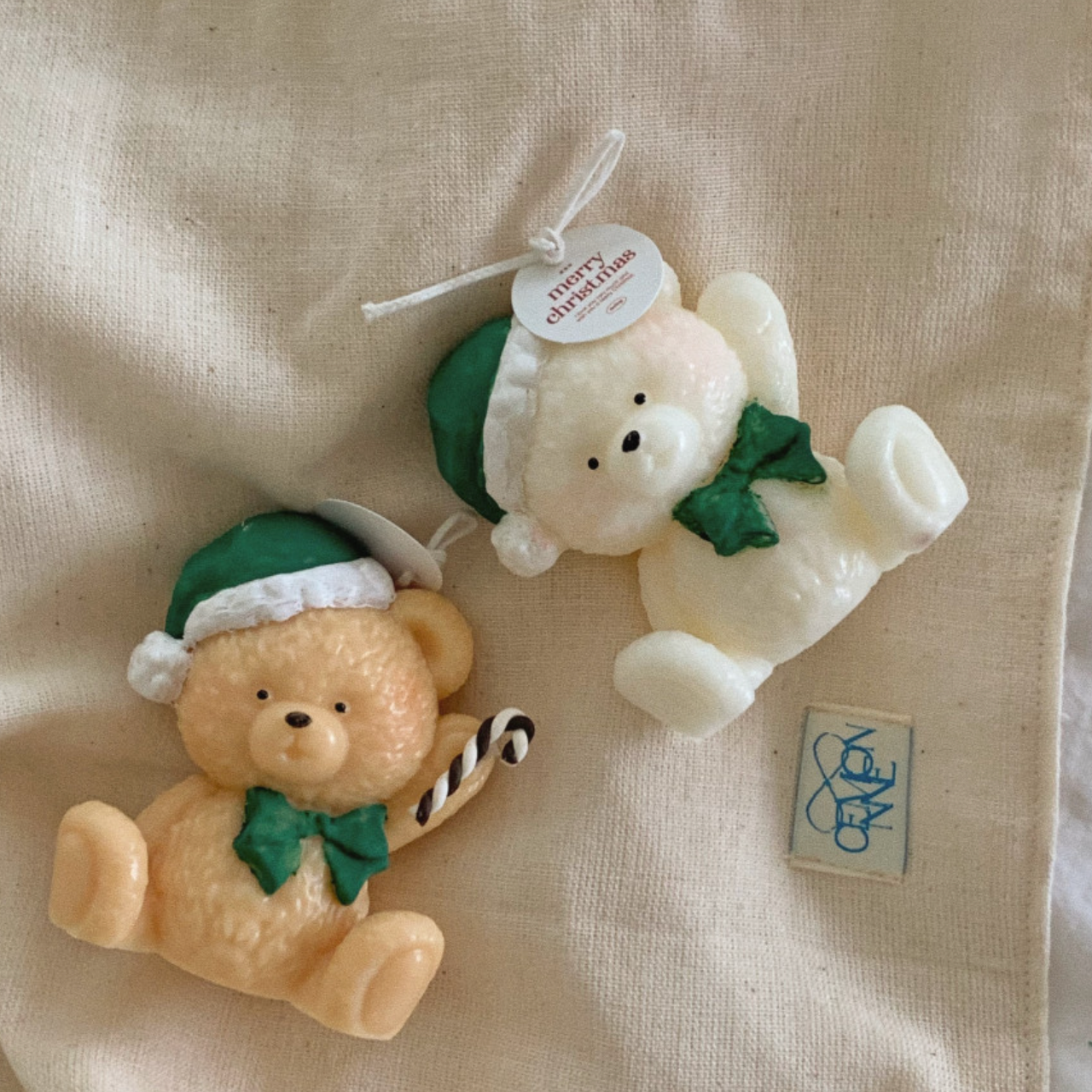 |S_Log| Vintage Bear Candle 7cm