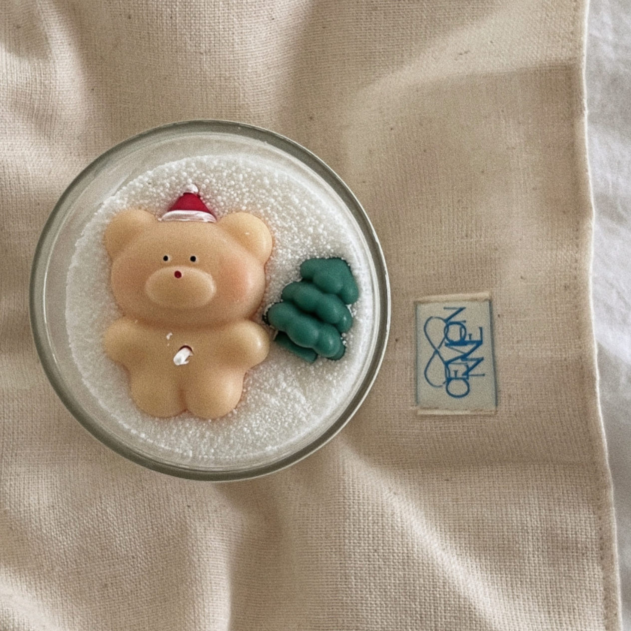 |S_Log| Snow Bear Tree Candle 7oz