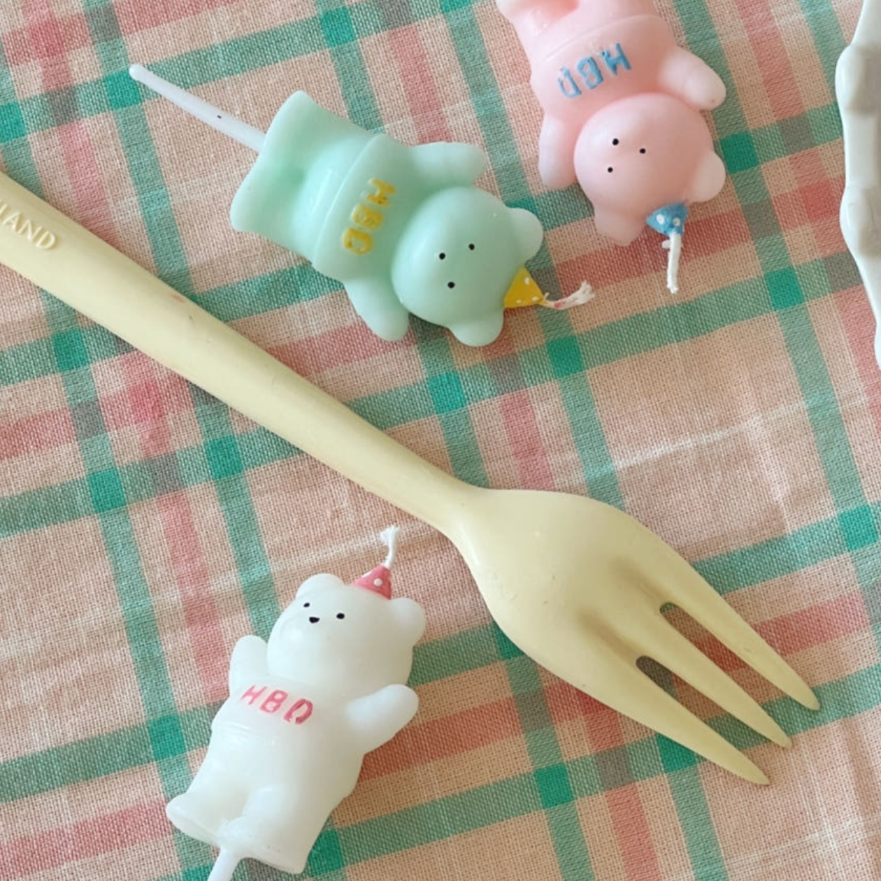 |S_Log| HBD Bear Cake Candle
