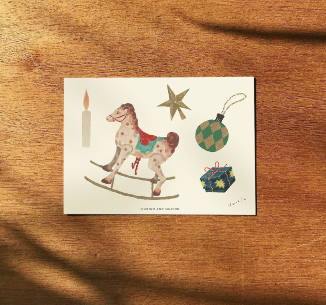 |HUGINN AND MUNINN| Drawing Card - Ornament