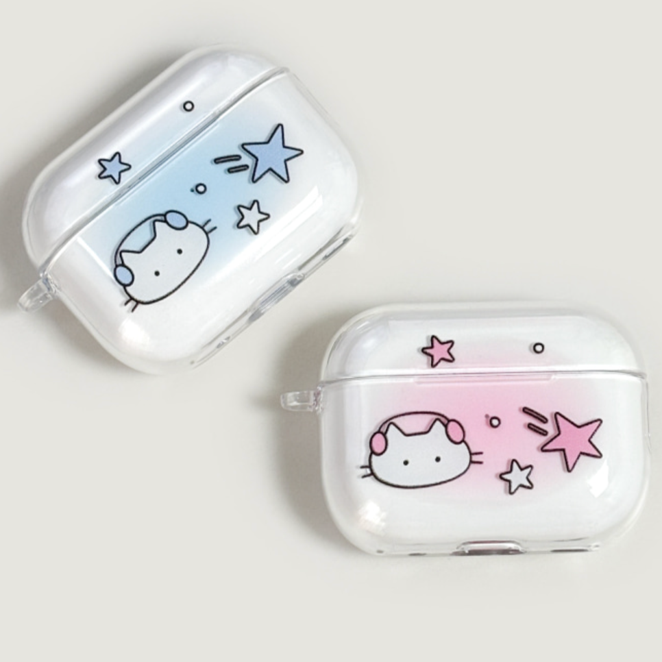 |monani studio| Cat Summer Star Airpods Case