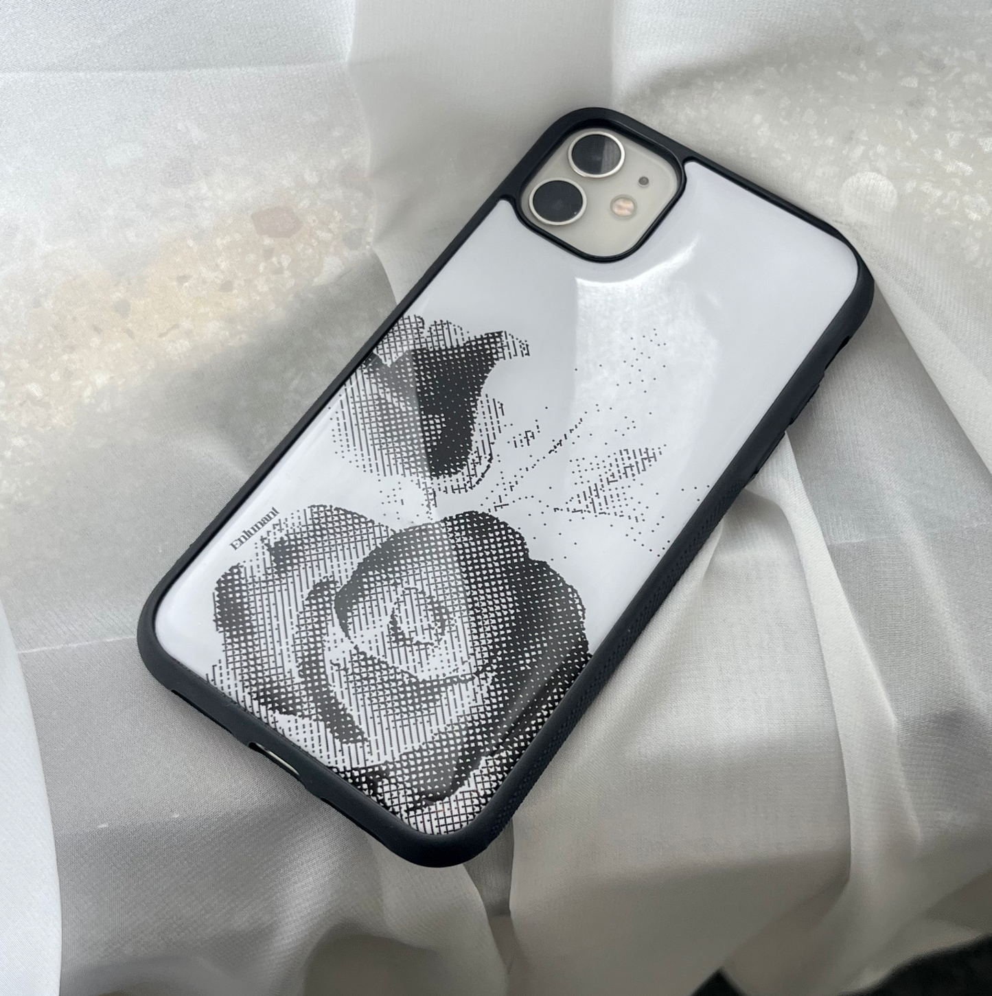 |enlunant| Halftone Rose Epoxy Case