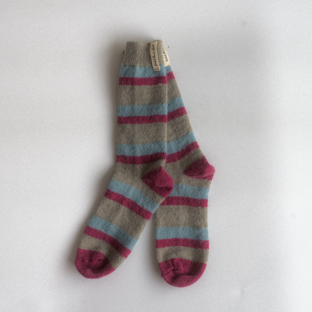 |HOTEL PARIS CHILL| Retro Striped Socks (Silverberry)