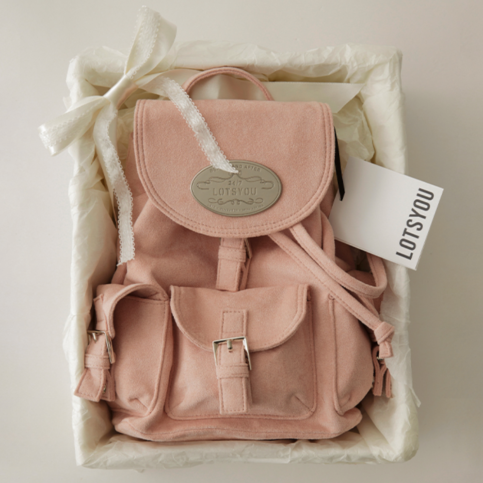 |LOTSYOU| Nostalgia Chubby Backpack Pink