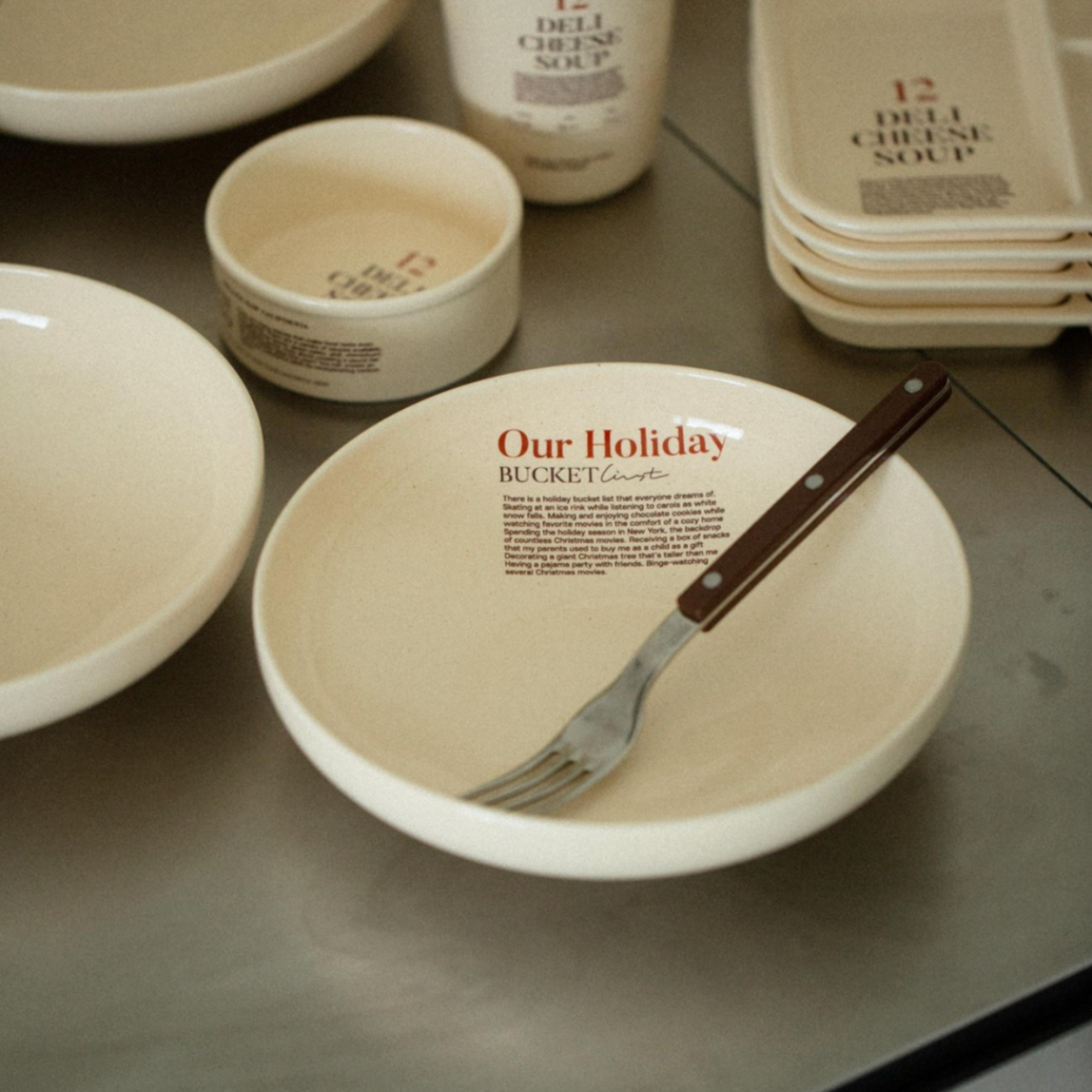 |momur| |Momur Weekend| Holiday Round Pasta Bowl 21cm