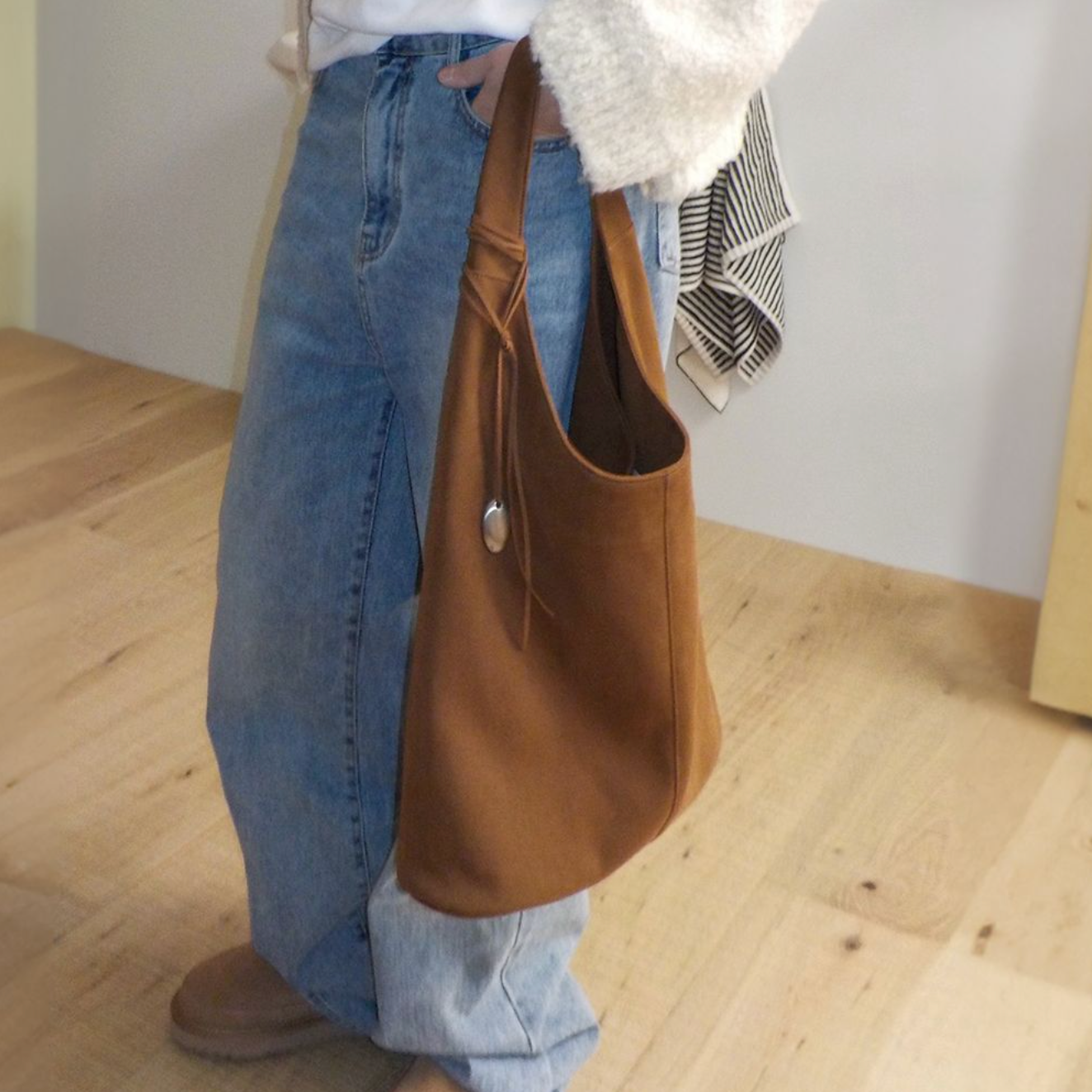 |BROOKLY| Hobo Bag (Suede)