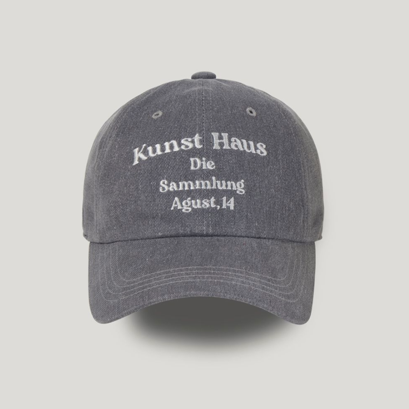 |DUMARO| Kunst Haus Cotton Ball Cap / Grey Denim