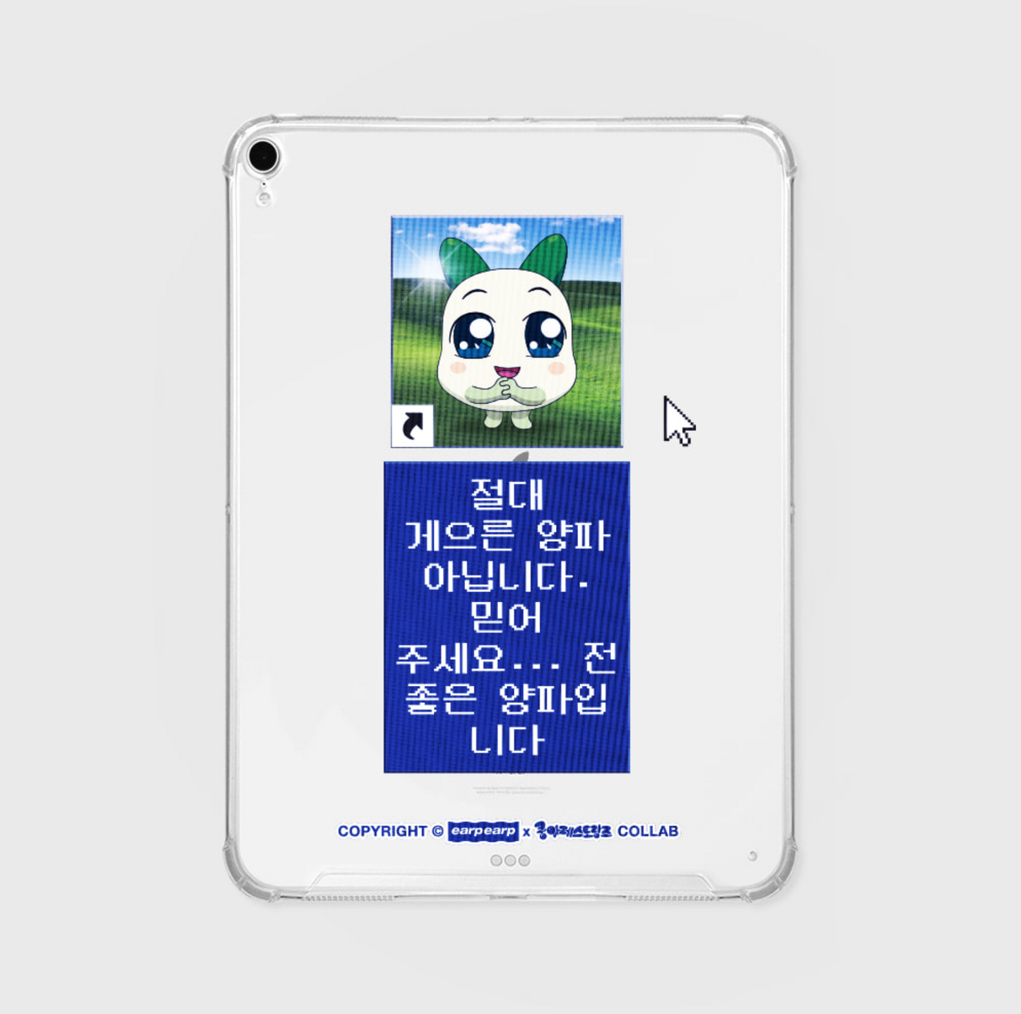 |earp earp| 맑은눈 양파쿵야 Ipad Clear Hard Case