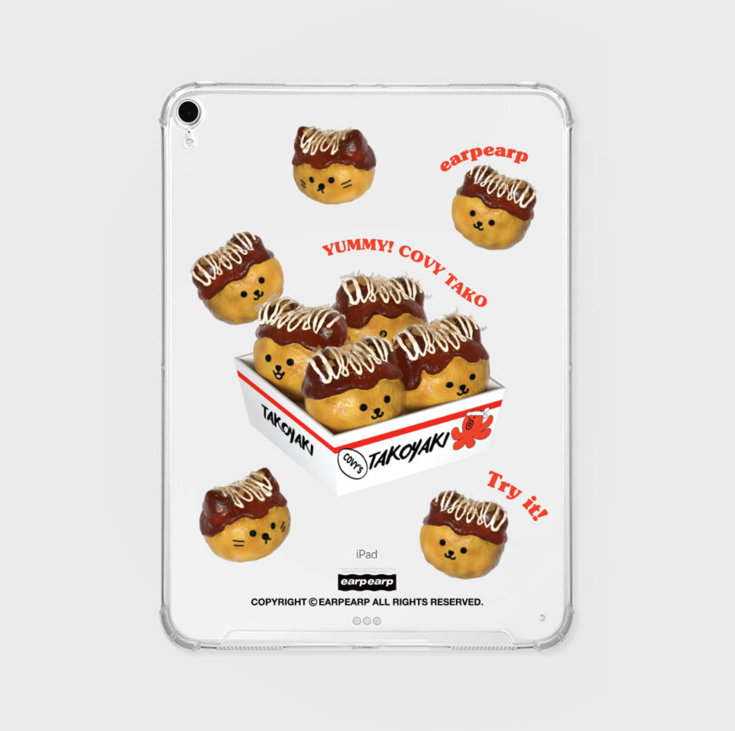 |earp earp| COVYTAKO PACK Ipad Clear Hard Case
