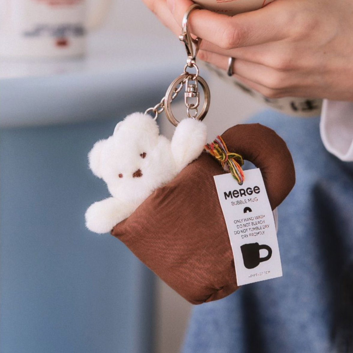 |COLLER| Mini Peri Bear X Merge Espresso Mug Keyring Set