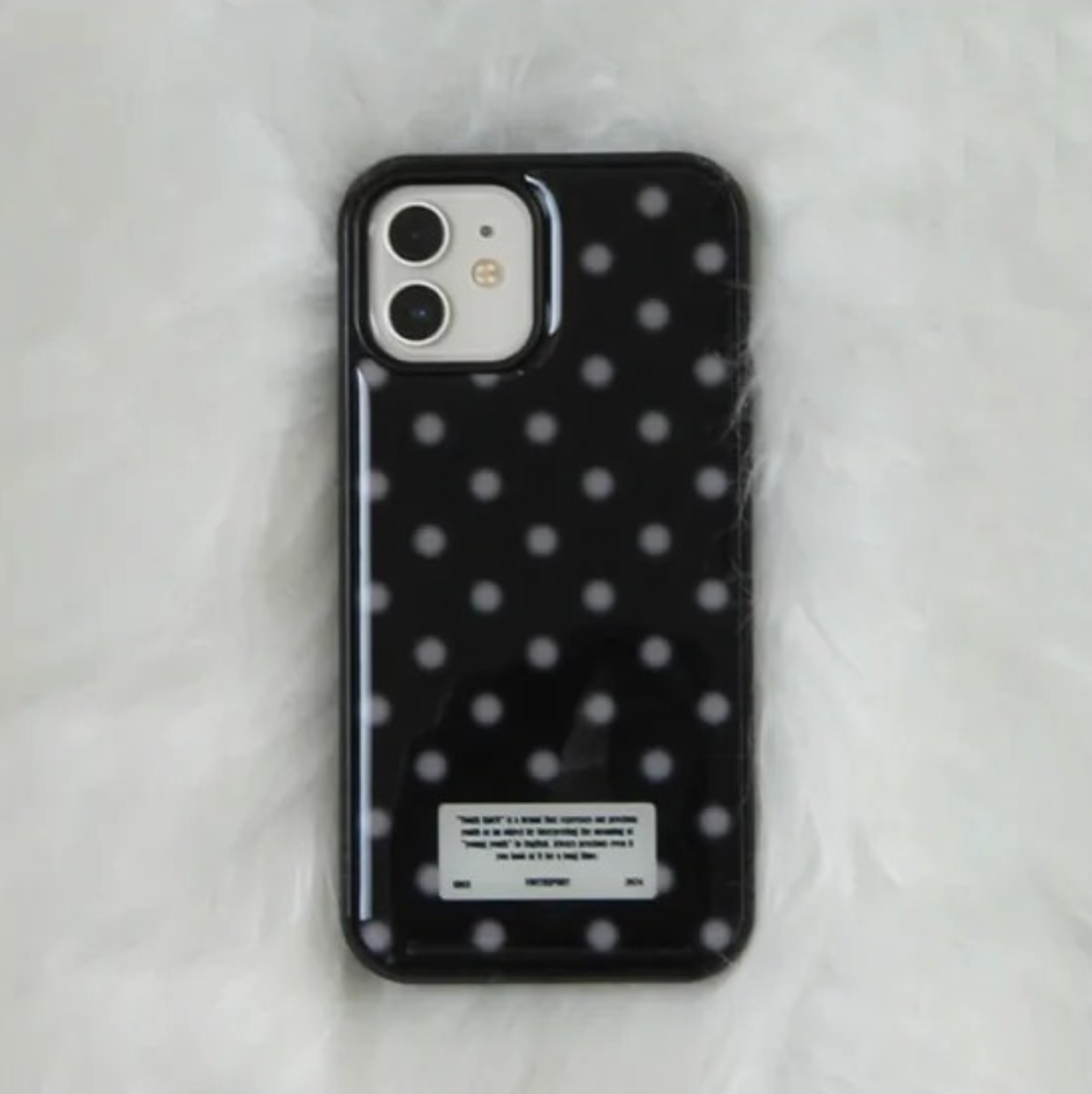 |YOUTH SPIRIT| Snow Dot Epoxy Case Bumper Dark Grey