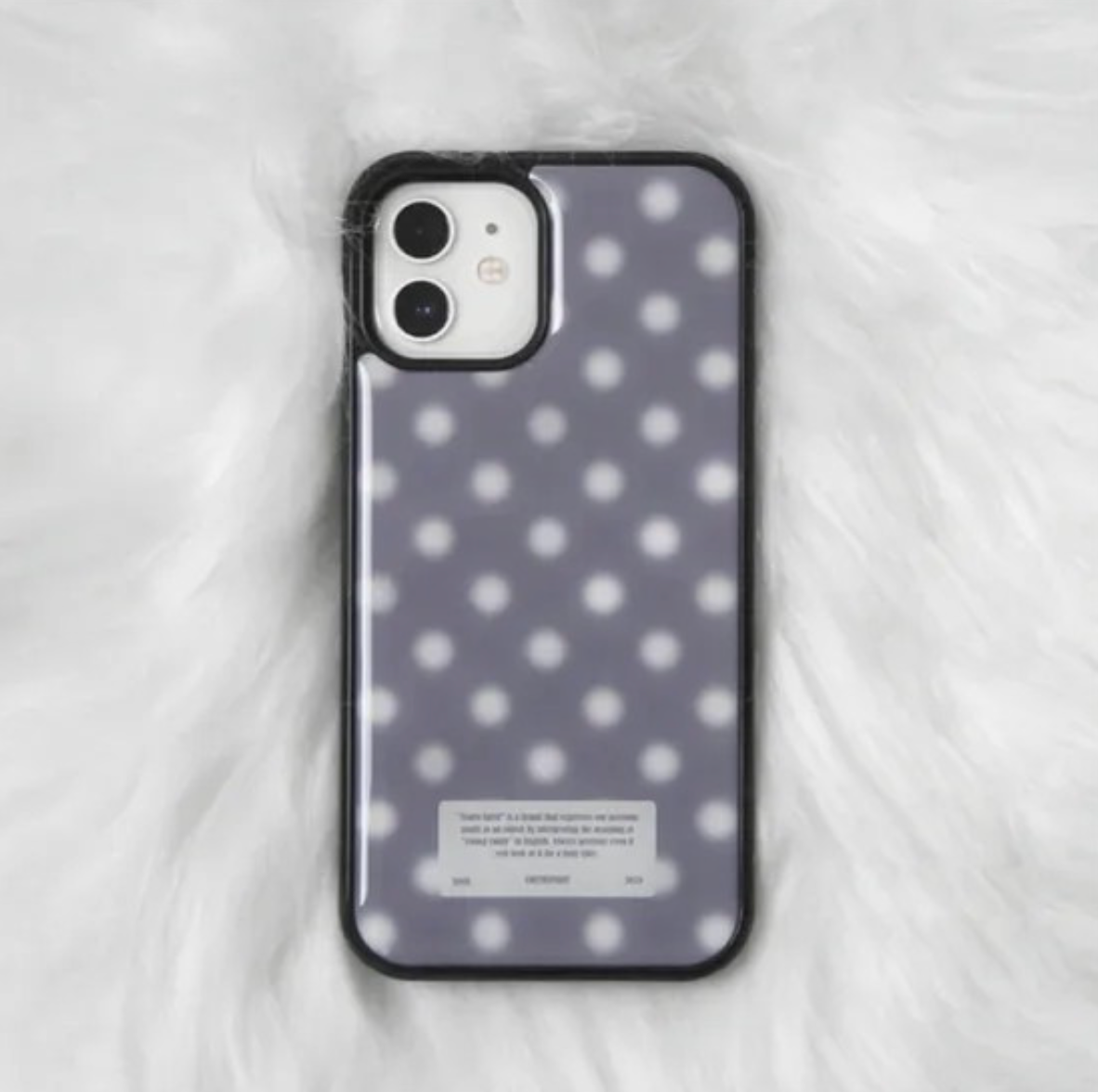 |YOUTH SPIRIT| Snow Dot Epoxy Case Bumper Grey