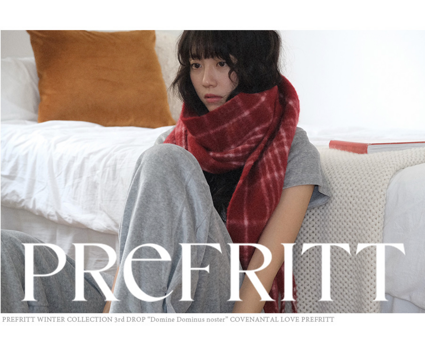 |WITHBLOOM| PREFRITT : Mas Check Muffler Red