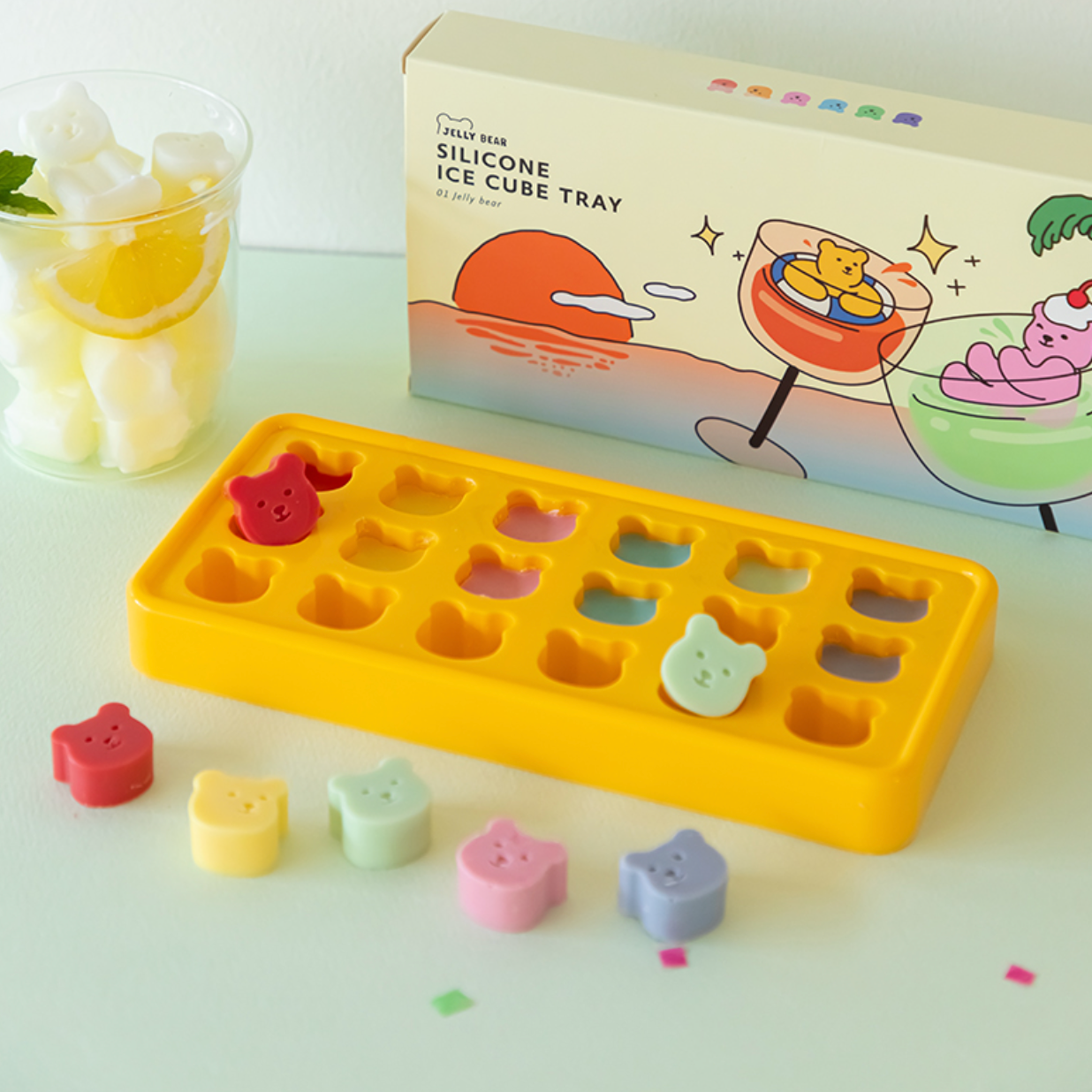 |Dailylike| Silicone Ice Cube Tray - 01 Jelly Bear
