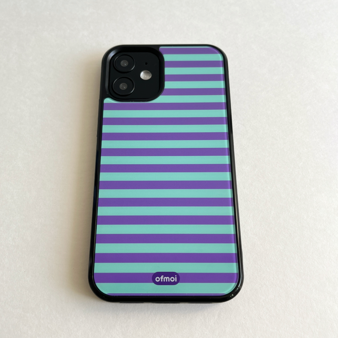 |ofmoi| Cindy Stripe Epoxy Phone Case (2Types)