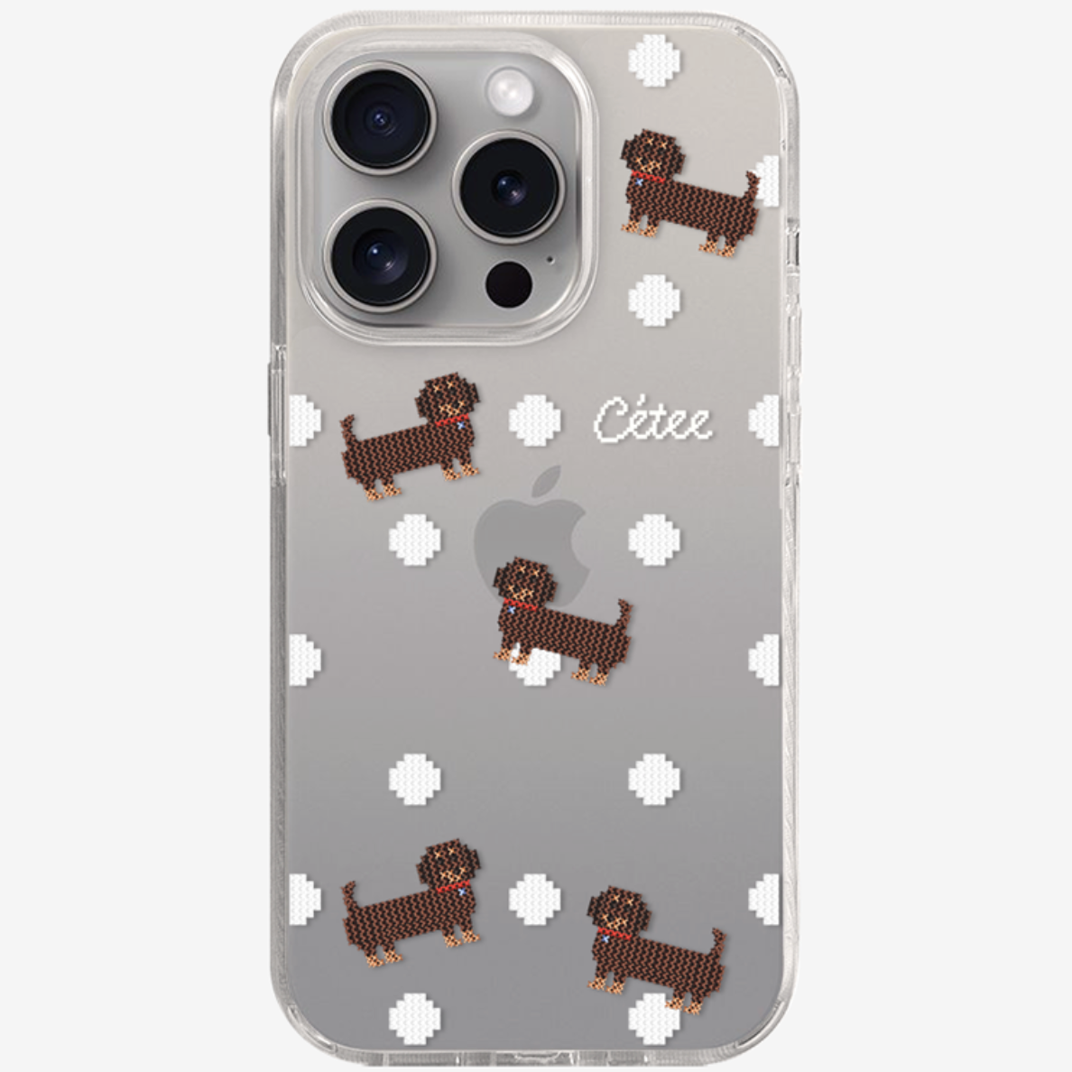 |That's a point| Dachshund and White Balls Clear Case (MagSafe)