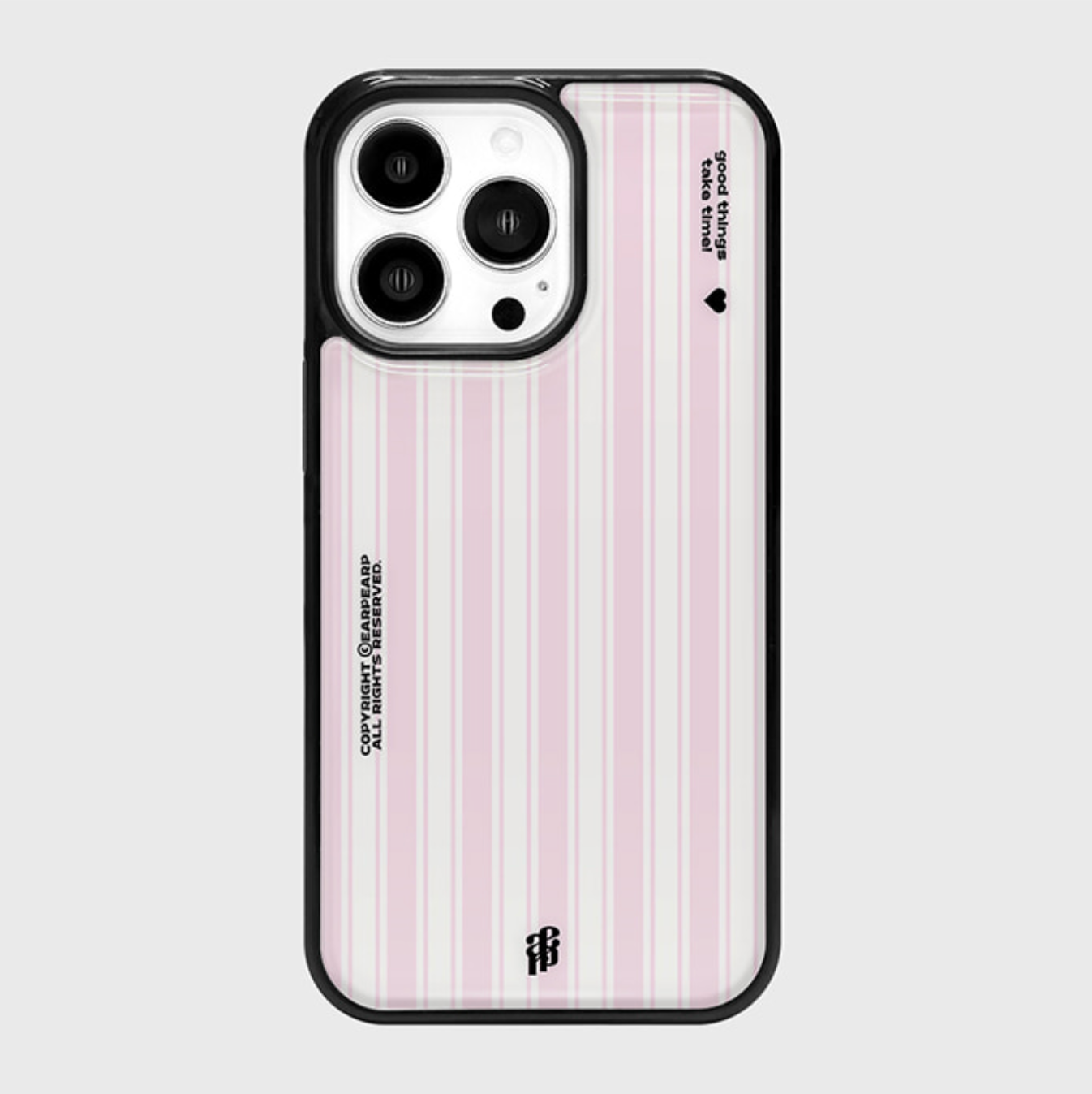 |earp earp| Pink Stripe Epoxy Case