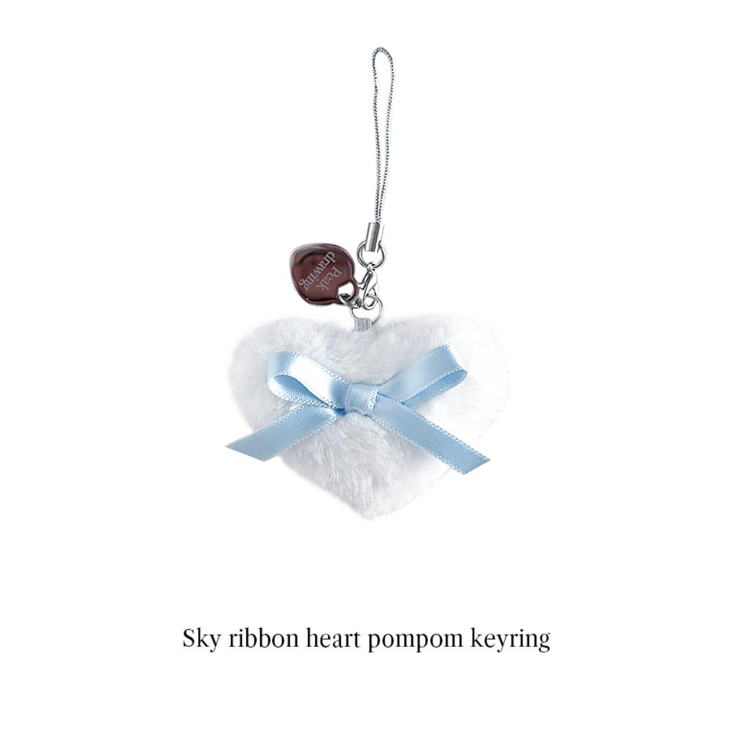 |Peakdrawing| Sky Ribbon Heart Keyring