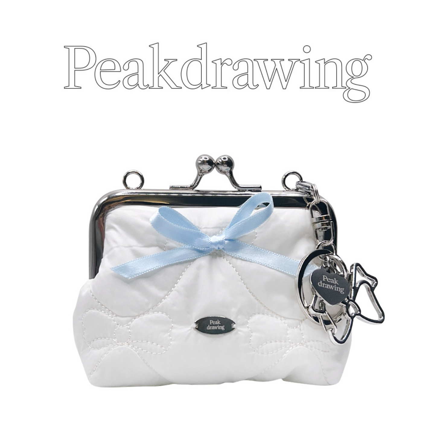 |Peakdrawing| Sky Pure Ribbon Frame Pouch
