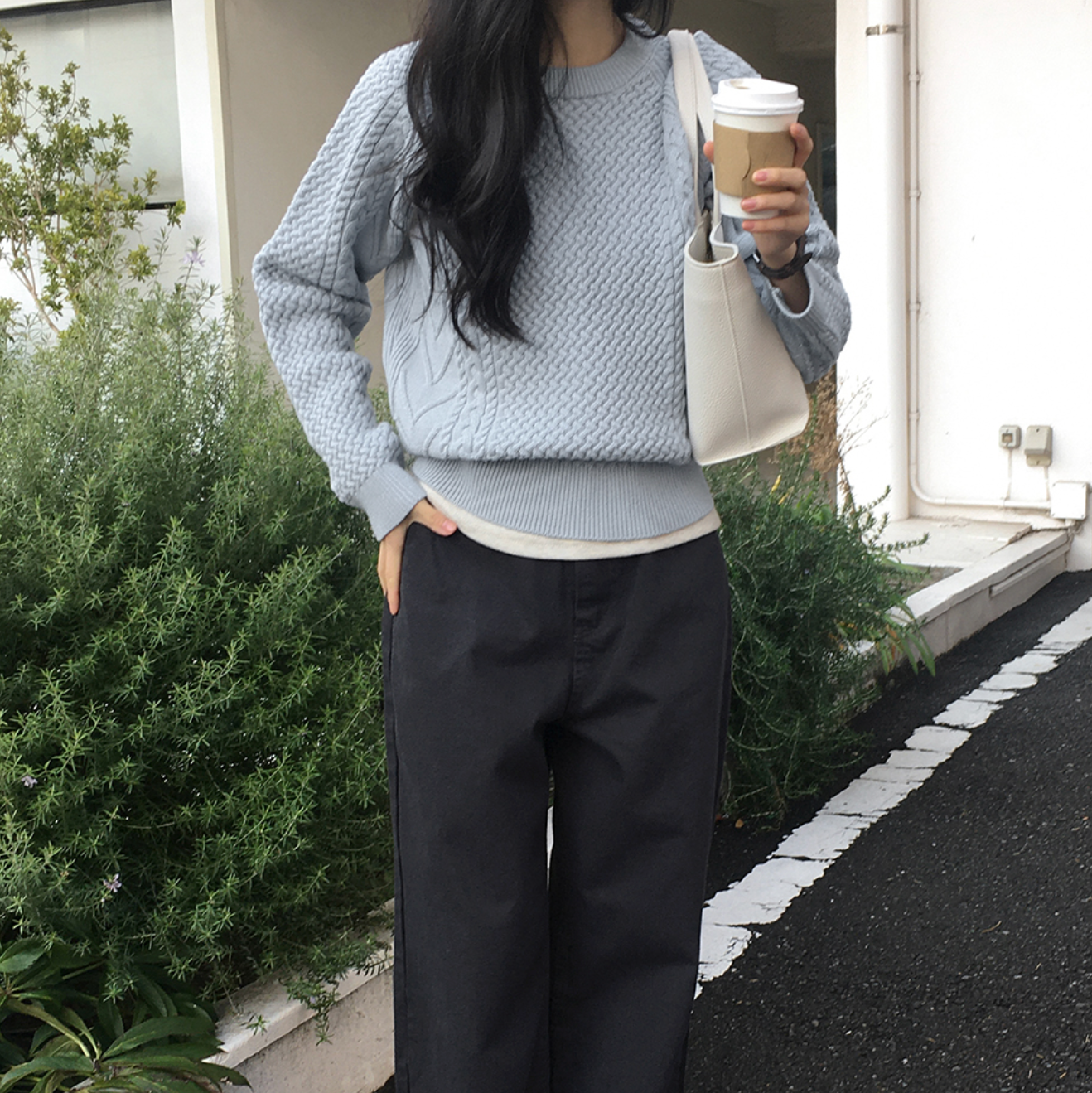 |98°C| |NEAH| Cotton Cable Knit