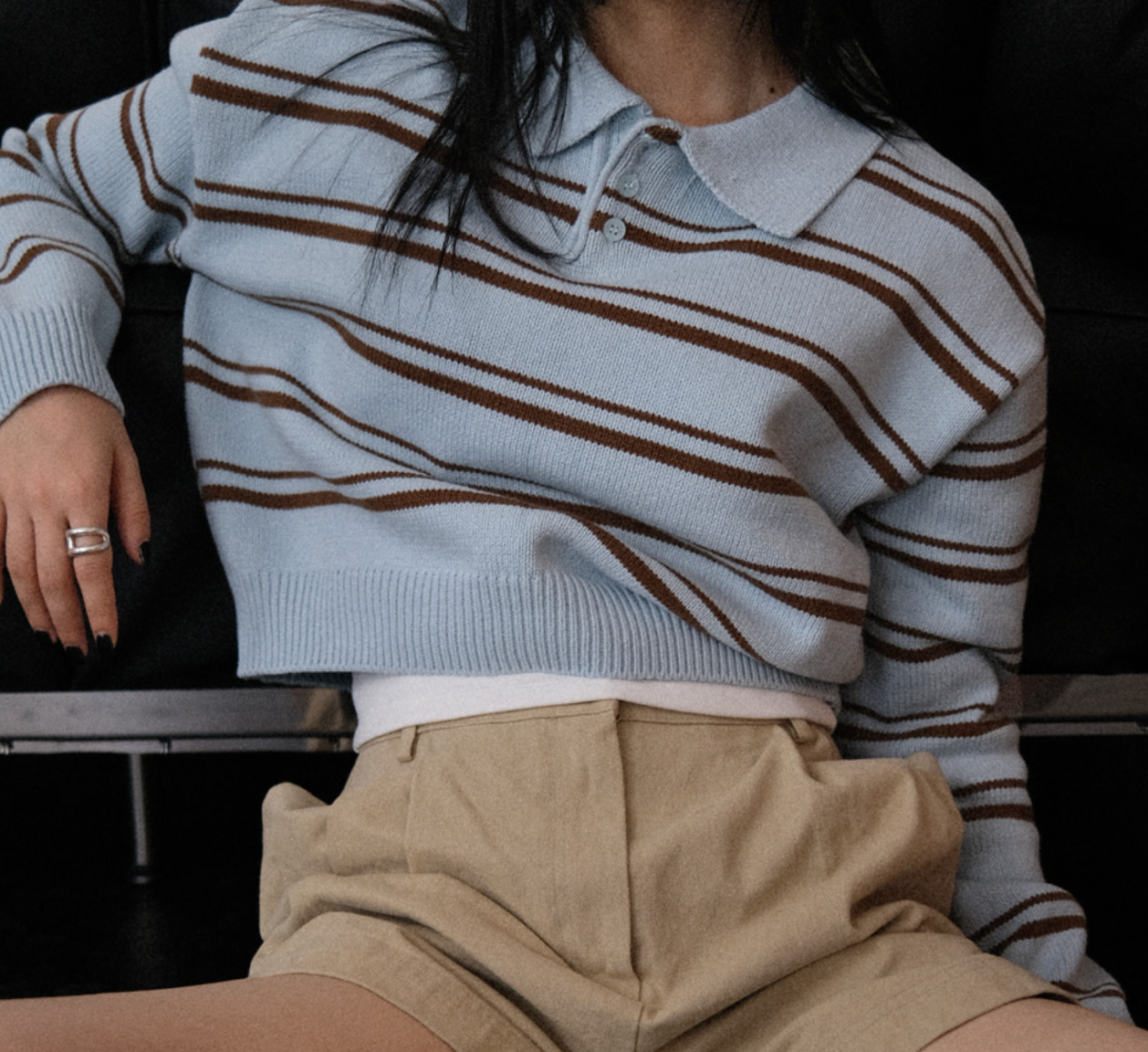 |AUTUMN| |made| Wendy ST Crop Knitwear