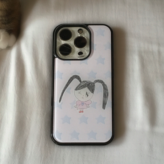 |1081| 분홍둥이 Epoxy Phone Case
