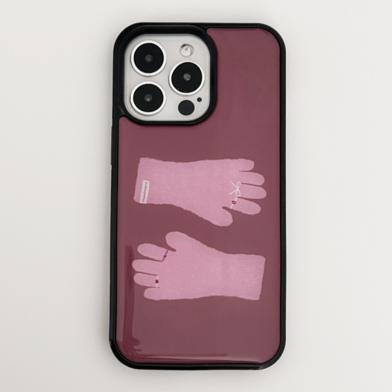 |moodmoons| Pink Gloves Epoxy Phone Case