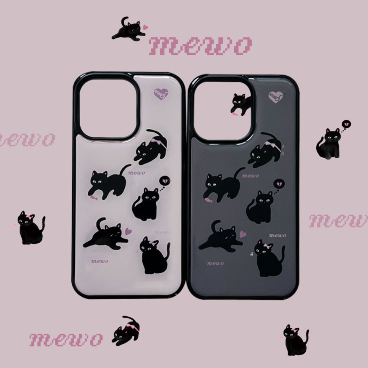 |moodmoons| Cute Cats Epoxy Phone Case