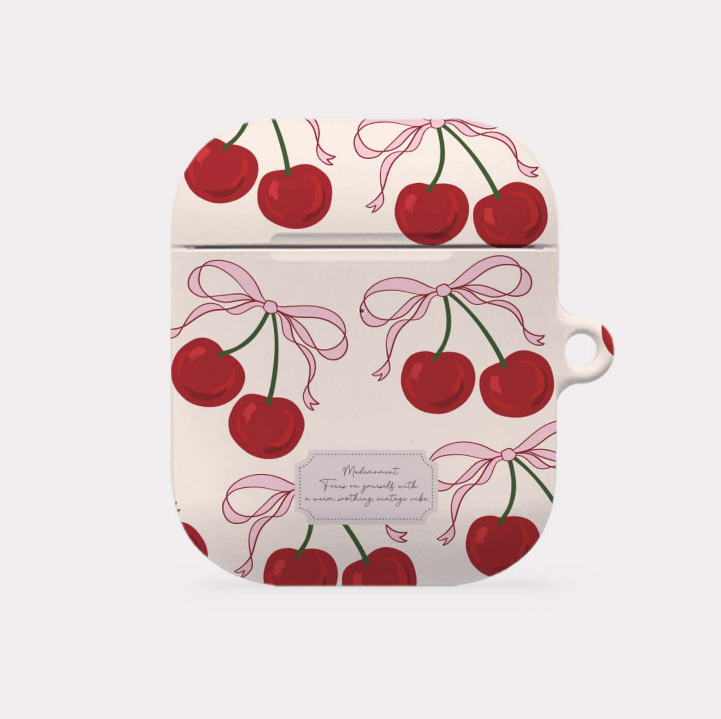 |Mademoment| Ribbon Cherry Airpods Case