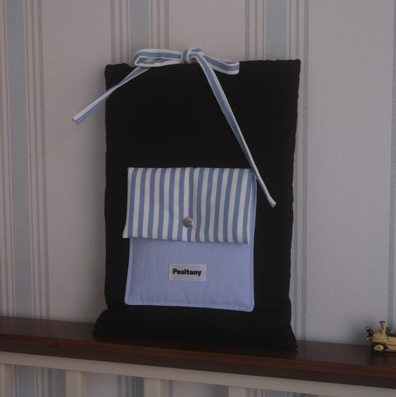 |Positany| Ribbon Tie Pouch (BLUE)