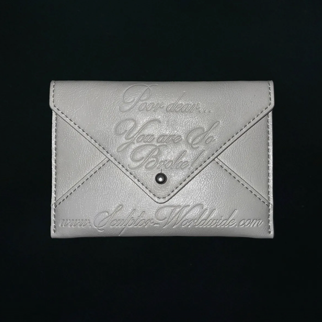 |SCULPTOR| Poor Dear Card Wallet White