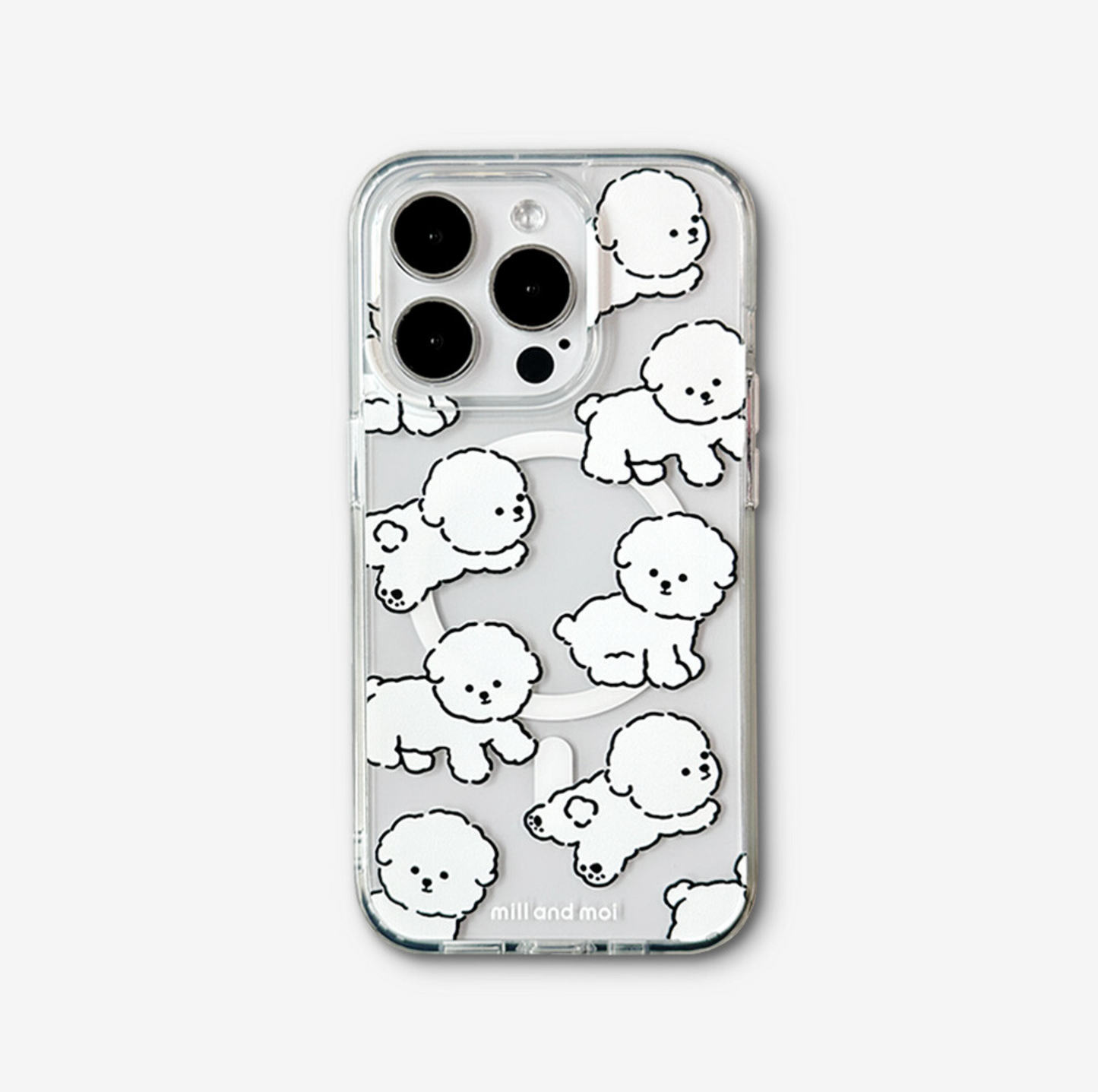 |mill and moi| 뽀글이 보숑이 MagSafe Jelly Phone Case