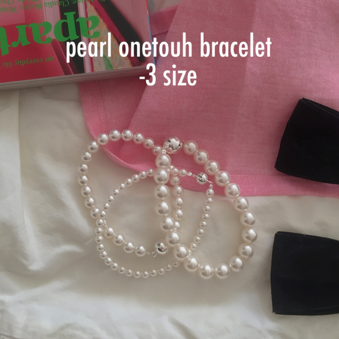 |moat| Pearl Onetouch Bracelet (silver925)