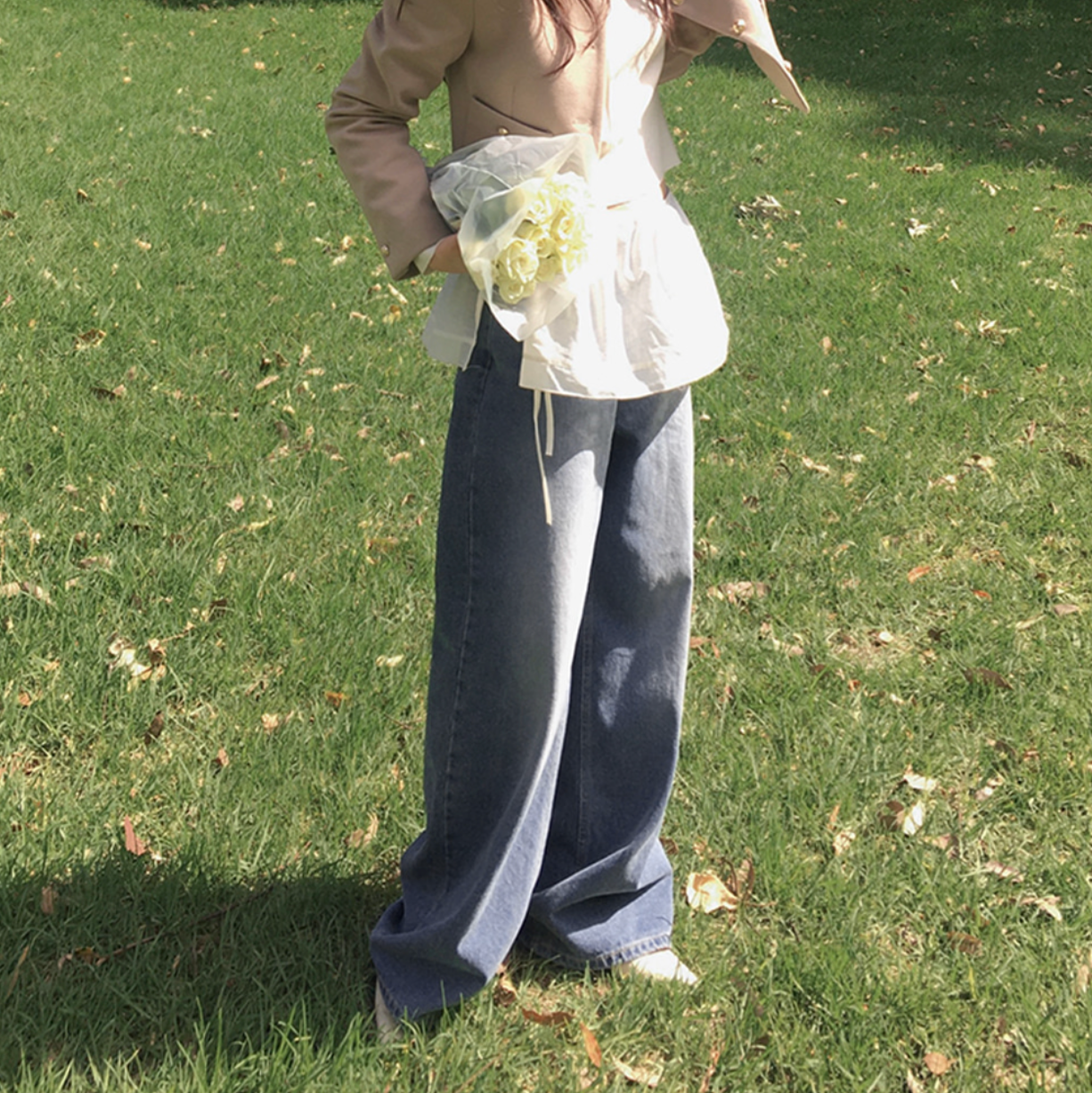 |SLOWAND| # SLOWMADE GPT Wide Denim Pants