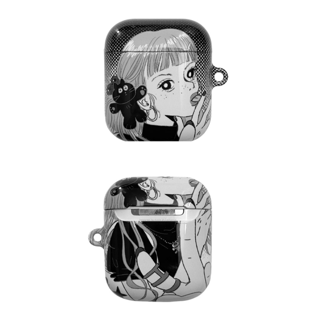 |GODASHIN| Cats Girl Airpods Case