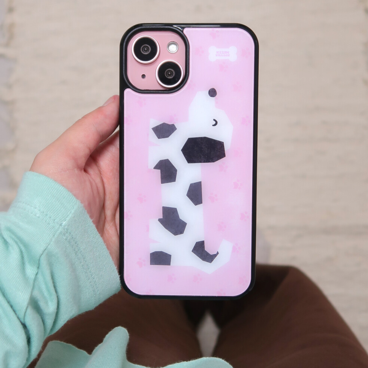 |KEZIM VILLAGE| PUPPY PINK Glass Bumper / MagSafe Case