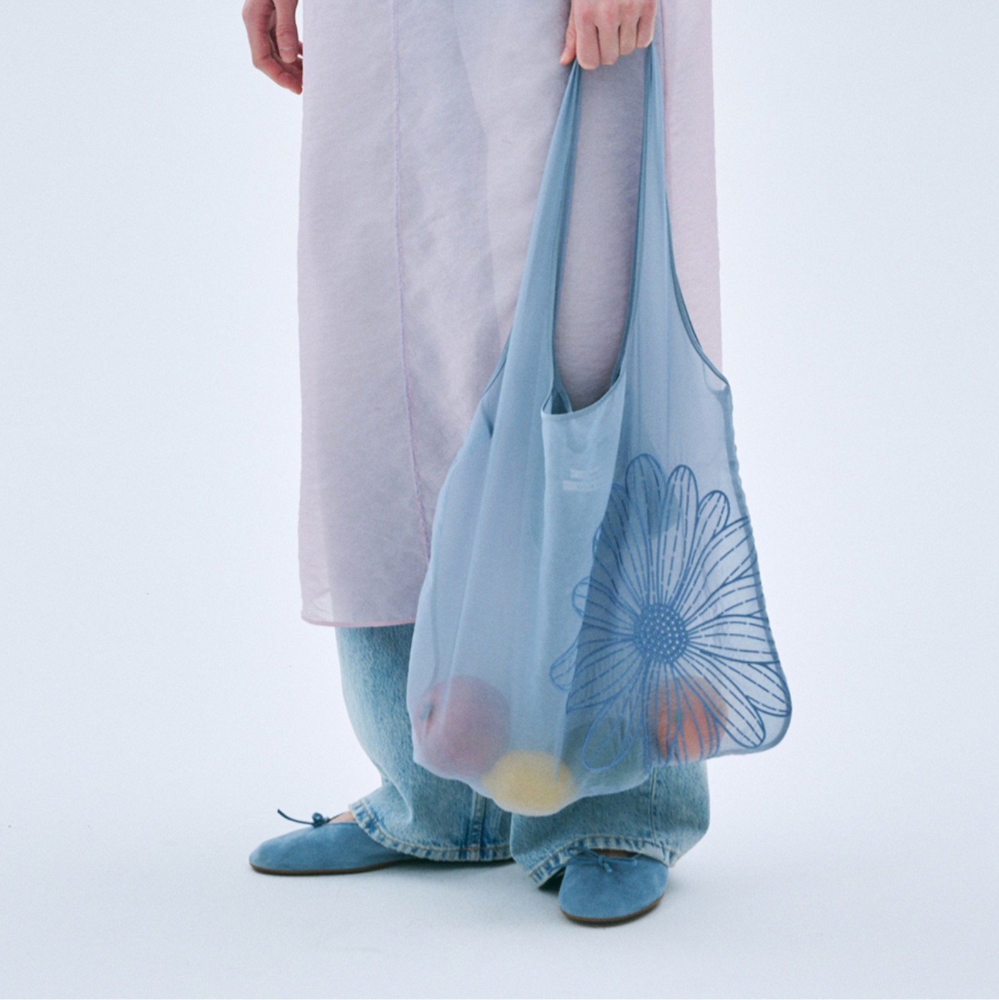 |MARDI MERCREDI| SHEER BAG FLOWER BLUE