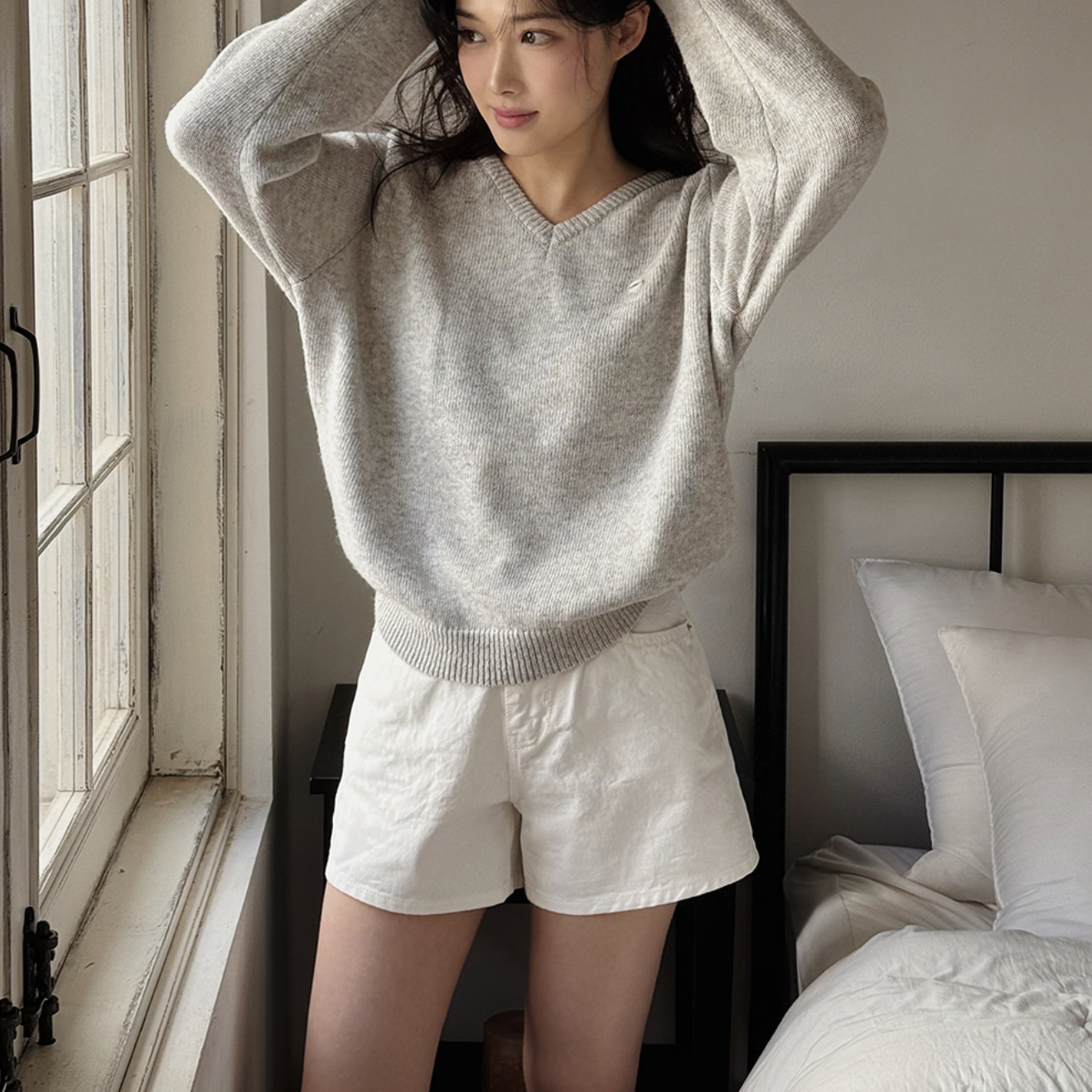 |SLOWAND| # SLOWMADE Simple 3.5 Cotton Short Pants