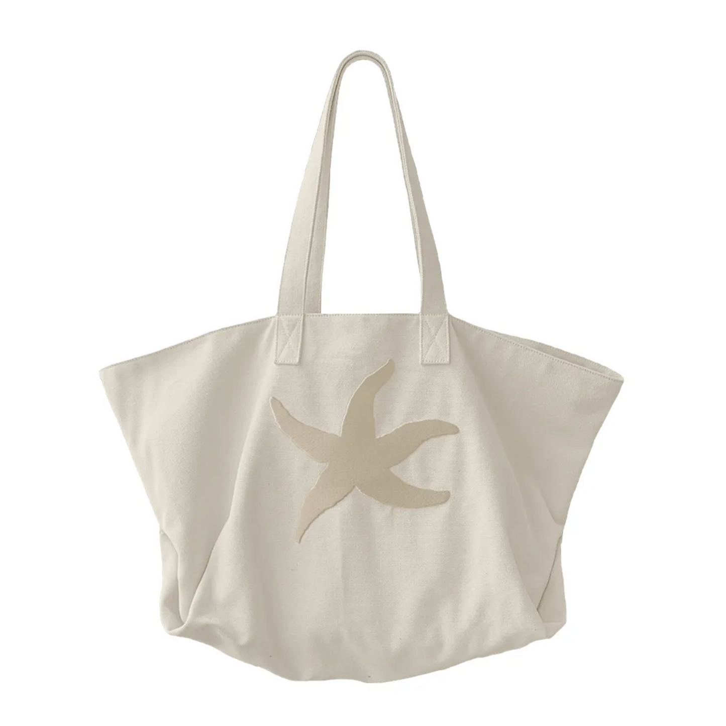 |THE COLDEST MOMENT| TCM Starfish Tote Bag (Ivory)