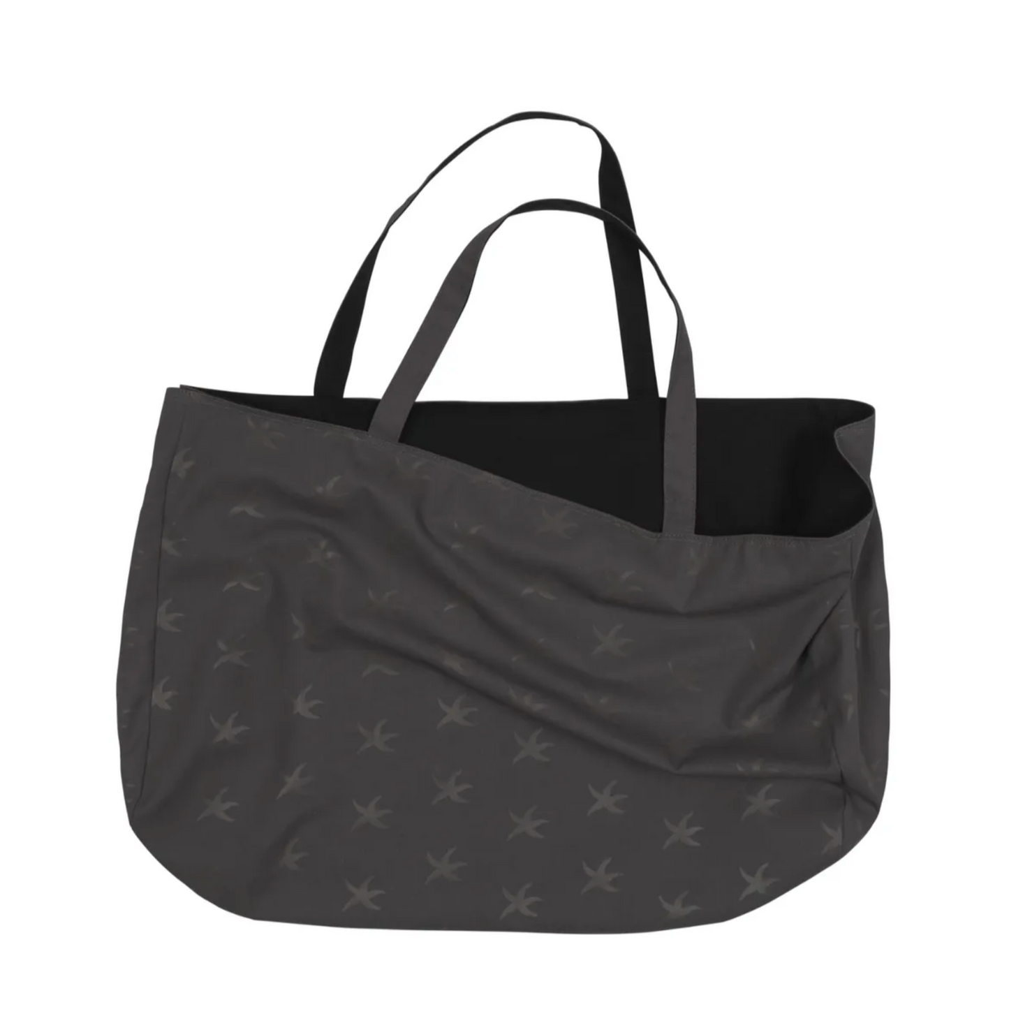 |THE COLDEST MOMENT| TCM Starfish Reversible Tote Bag (Charcoal/Black)