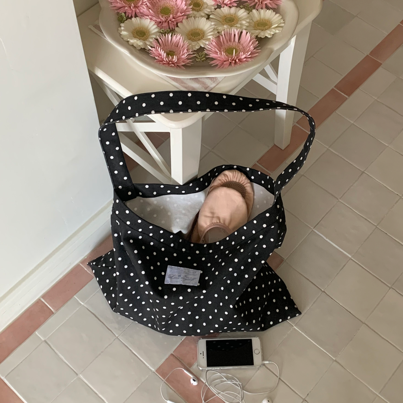 |OLIVET| Cotton Daily Bag (Dot)